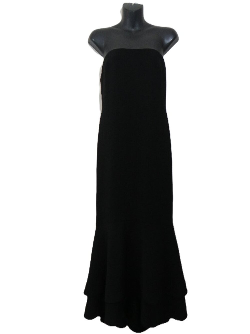 Lovers + Friends Size Medium Strapless Ruffle Dress Cocktail Party Black NEW